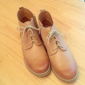 Leather booties